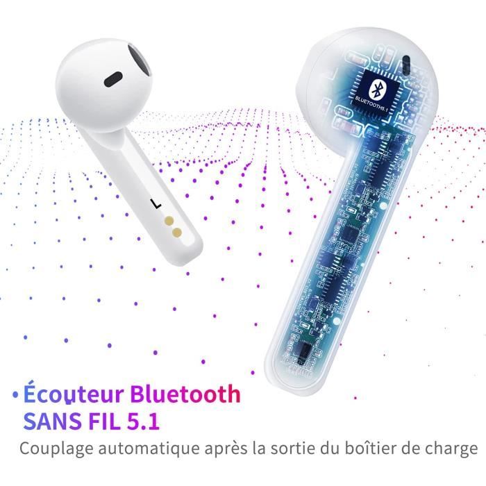 Pour iPhone 11 (6,1) - Écouteurs Bluetooth Sans Fil Mains Libres Avec Micro  Bluetooth+Boîtier de charge-Oreillettes - Cdiscount TV Son Photo