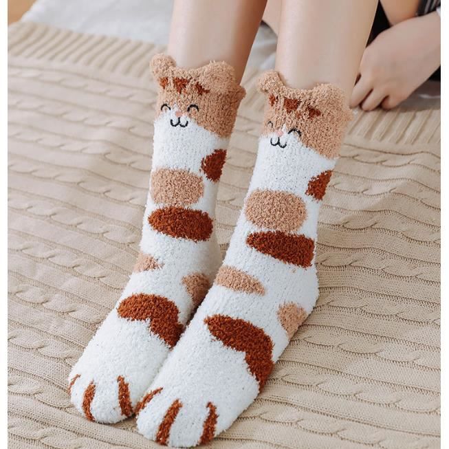 3 Paires Chaussettes Chaudes Femme Épaisses Thermiques Multicolores - Confort Doux Et Chaud Pour L'Hiver, Taille UE 36-43, Idéal Cadeau Noël Ou Anniversaire