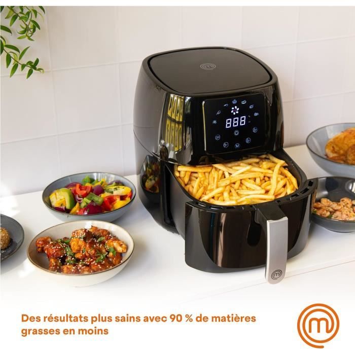 MasterChef Friteuse Sans Huile 4,5L Air Fryer pour 24 Personnes, Friteuse à air Chaud, avec