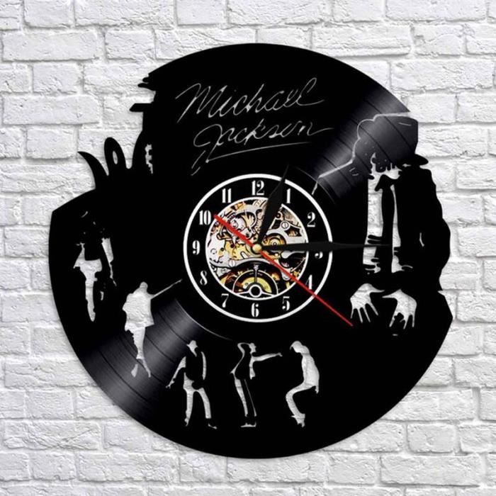 Horloge Murale En Disque Vinyle VINY WOODY - Jeune Espadachin Héroïque Épique - Décoration Originale 30cm Fabriquée En Espagne