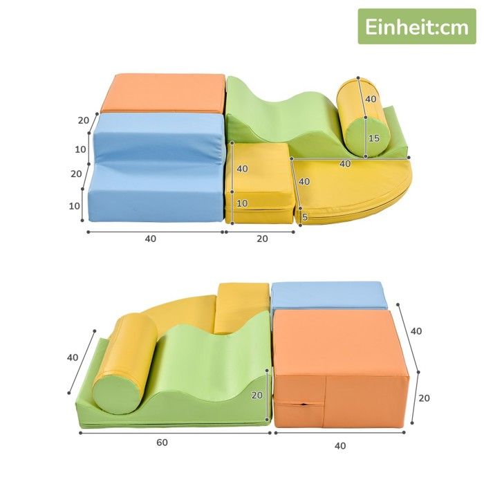 Blocs de construction souples, jouets d'escalade et de ramper, fausse