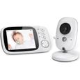Babyphone vidéo GHB - Moniteur numérique avec caméra - Surveillance bébé - LCD 3.2" - Vision nocturne-0