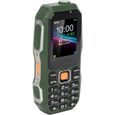 W2021 1,8 pouces téléphone militaire robuste pour personnes âgées, super longue veille, vert armée-0