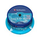 CD-R VERBATIM 80 min 52x (25) - 700 Mo Super Azo - Cake Box