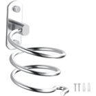 BRAND Porte-Sèche-Cheveux - Support Mural en Aluminium - Argent - Durable - Design Moderne
