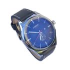 CHTIME PARIS Montre - Non spécifié - Cuir Noir - Gourmette Acier Inoxydable - Analogique - Chic