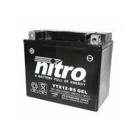 Batterie 12v 10ah ytx12-bs gel nitro sans entretien gel pret a l'emploi (lg150xl86xh130)