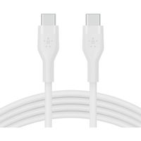 Belkin BoostCharge Flex Cable USB de type C vers C en silicone (3 m) certifie USB-IF pour MacBook Pro, iPad Pro, Galaxy S21, Ult