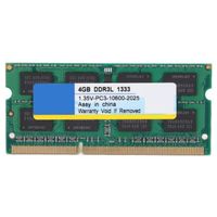 (1333Mhz 4Go) Mémoire RAM DDR3L 4 Go/8 Go 1333 Mhz/1600 MHz