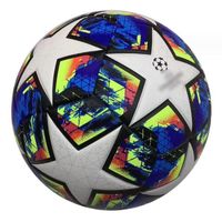 Champions League Ballon de Football Ligue des Champions Le Football Souvenir pour Les Amateurs de Football Cadeau Normal N°5-Bleu