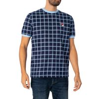 T-Shirt À Carreaux Freddie - Fila - Homme - Bleu