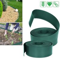 NAIZY flexible Bordure de pelouse jardin 60m plastique PP - Protection UV résistante aux intempéries, Vert