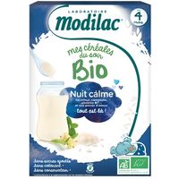 Modilac Mes Céréales du Soir Bio Nuit Calme Dès 4 mois 250g