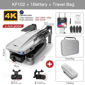 DRONE Gris-4K-Bag-1B-KF102 MAX-Drone GPS avec Caméra 4K 