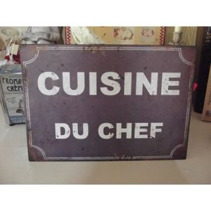 PLAQUE A PATISSERIE Plaque « cuisine du chef » 20*30 cm