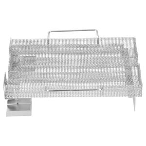 BARBECUE HURRISE Smoker Grill Net, BBQ Net Cooking Smoke Tube 304 Stainless Steel  for Barbecue