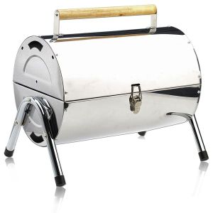 BARBECUE Barbecue transportable rond avec grilles 38cm