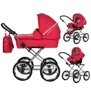 Bebebi Loving Nostalgie poussette Couleur: Black Ardent 3 en 1 poussette combin/é pack de voyage