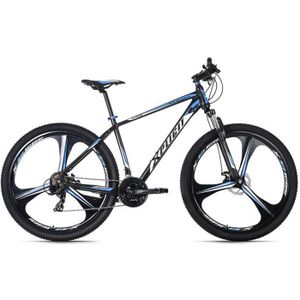 Poignées Vélo Pro Grip 807 Noir/Bleu 125mm avec Bouchons pas cher