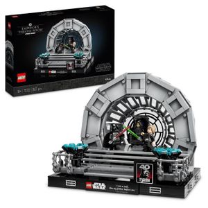 ASSEMBLAGE CONSTRUCTION LEGO® Star Wars 75352 Diorama de la Salle du Trône de l’Empereur, Maquette avec Sabres Laser