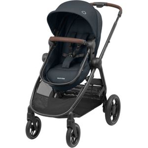 BEBECONFORT Poussette 3 en 1 Hello, avec nacelle intégrée + Siège auto Gr0  Cosi, 4 roues, Black Chic, naissance à 22kg (0-3 ans) noir - Bébé Confort