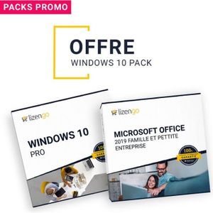 SYSTÈME D'EXPLOITATION Windows 10 Pro - Microsoft Office Famille et Petit