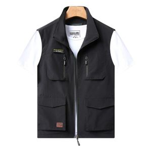 Gilet De Pêche Fujita – Taille LL – Noir – 4 Poches – Léger – Occasion Japon