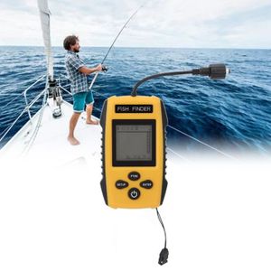 OUTILLAGE PÊCHE Pwshymi détecteur de profondeur portable Détecteur de poisson Portable, capteur Sonar, détecteur de profondeur de jardin piscine