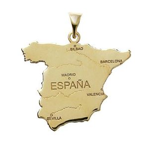 pendentif carte espagne or Pendentif Carte Espagne Achat Vente Pas Cher pendentif carte espagne or