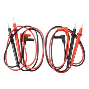 5x Multimètre Testeur Cordon 4mm Banane à Banane Prise Câble Teste Sonde