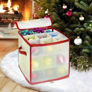 Boîte de rangement pour boules de Noël avec séparateurs – Peut contenir  jusqu'à 64 boules de Noël, support de rangement - Cdiscount Bricolage