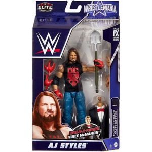 FIGURINE - PERSONNAGE Figurine articulée de catch AJ Styles WWE WrestleM
