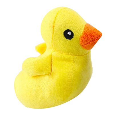 Jouet Canard Couineur Pour Chien - Peluche Anti-stress Taille M (32x28 Cm), Jaune, Durable, Avec Bâtonnets à Mâcher - 9