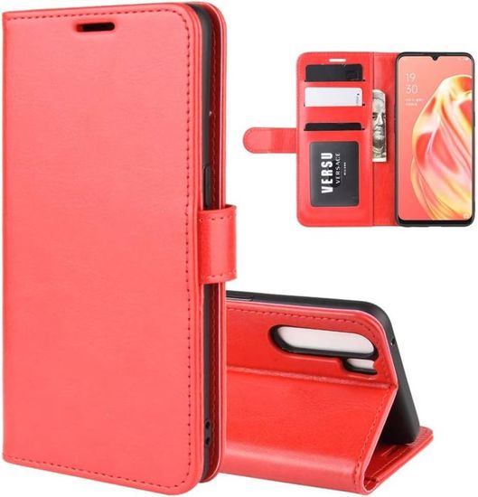 Étui Pour Galaxy A37 Avec Fenêtre Smart View Et Porte-carte Rose à Prix