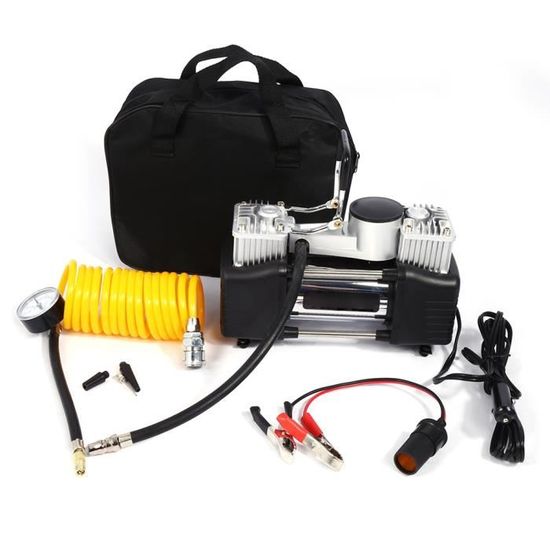 ELEAR ™ 12 V Pompe/Compresseur d'air portable électrique pour pneu de  voiture ou de vélo