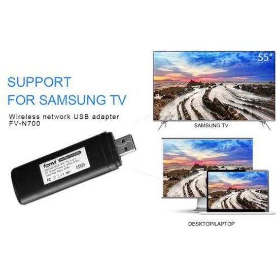 USB Wireless LAN WiFi Adaptateur pour Samsung Smart TV WIS12ABGNX