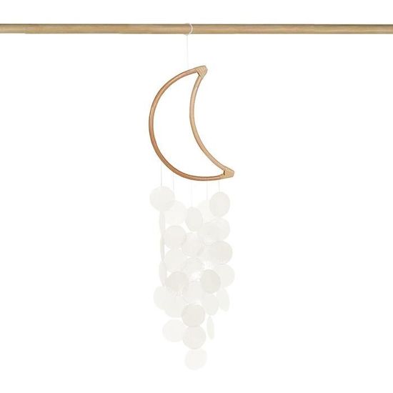 Carillon éolien En Bambou Et Coque De Noix De Coco – 5 Tubes, Son Apaisant, Déco Jardin Ou Intérieur