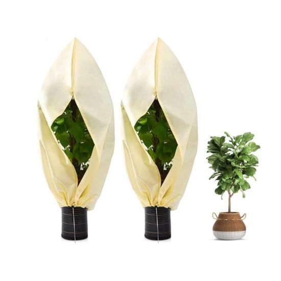 Couverture anti - gel de plantes de jardin housse de protection isolante réutilisable équipement de protection des fleurs bonsaï d'hiver,35*40cm | Leroy Merlin