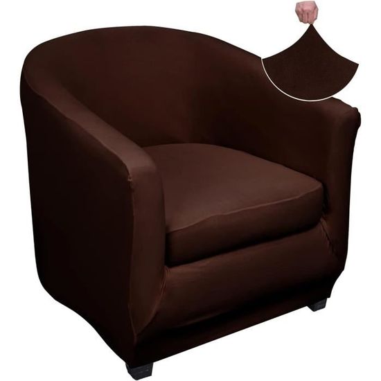 Highdi Housse De Fauteuil Cabriolet 1 Place Chesterfield Extensible - Vert Armée Avec Housse De Coussin