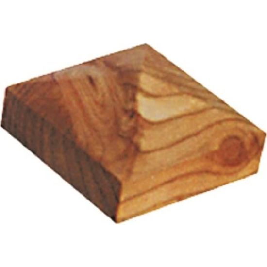 Bouchon de haute qualité en bois de mélèze 110 x 110 mm, capuchon de poteau, capuchon, poteau, mélèze européen, Allemagne