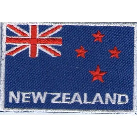 Patch Ecusson Drapeau Nouvelle Caledonie Kanaky Imprime Thermocollant Rond - Beaux-Arts Et Loisirs Créatifs