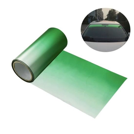 Film teinté parebrise de 150cm Paresoleil, Protection solaire pour fenêtre frontale verte dé
