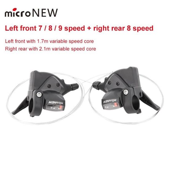 Levier De Vitesse Shimano SL-R400 - 2/3x8 Vitesses, Montage Sur Cadre - Pour VTT/VTC