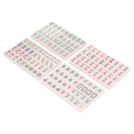 NEWFUN Mini Jeu De Mahjong Traditionnel Chinois Portable 144 Pièces - Jeu De Société Famille Et Amis