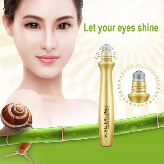 Roll-on Yeux à La Bave D'escargot Mytex-Shop - Anti-cernes, Poches, Rides - 15 Ml - Neuf