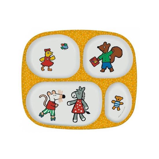 Assiette Compartimentee Maisy Mimi Cdiscount Puericulture Eveil Bebe