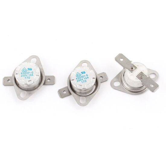sourcing map Température Contrôle Interrupteur Thermostat KSD301 250V sourcing map Température Contrôle Interrupteur Thermostat KSD301 250V