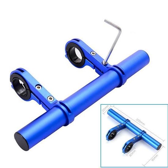 Rallonge De Guidon Vélo - Lot De 2 En Alliage Aluminium - Support Pour Compteur, Lampe, GPS - Guidon 31.8mm Ou 21.4mm