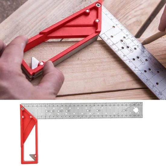 Orivio - Angle Combiné 185 Mm Et 300 Mm Pour Le Travail Du Bois Et La Menuiserie