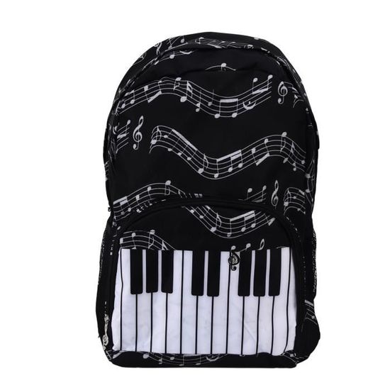 Sac à Dos en Tissu Oxford à fermeture glissière avec motif multicolore
